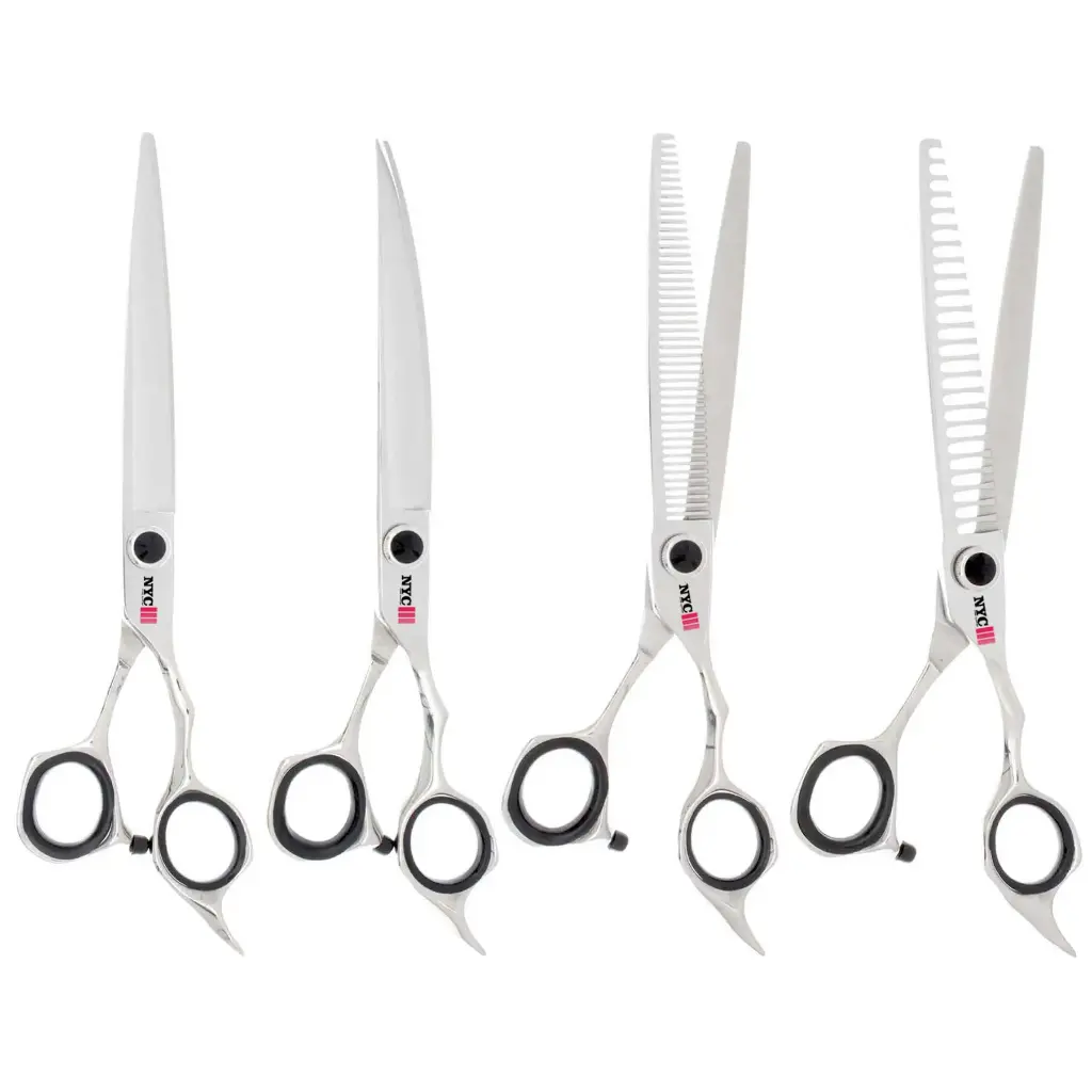 4 PC 7″ OR 8″ BUCCHELLI A2 BALL BEARING VG10 GROOMING KIT