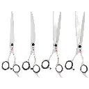 4 PC 7″ OR 8″ BUCCHELLI A2 BALL BEARING VG10 GROOMING KIT