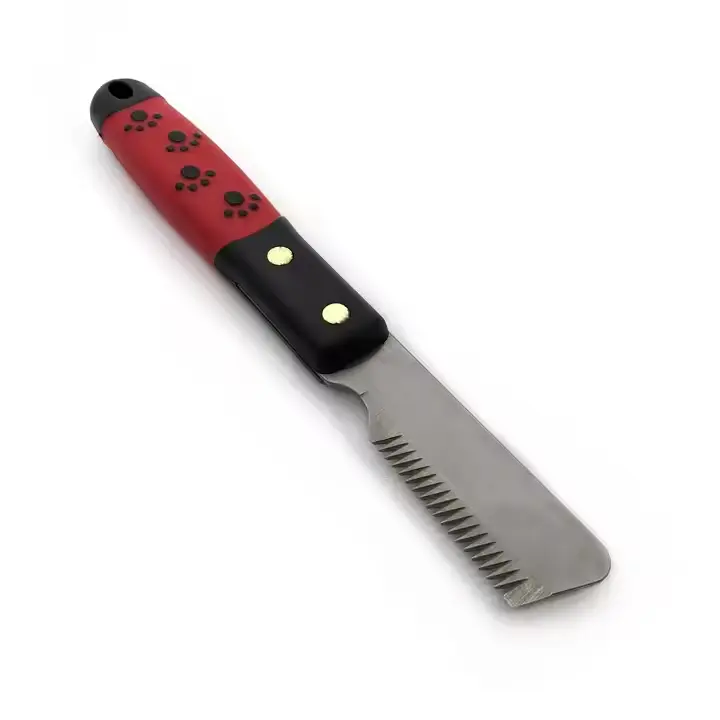 Pet Stripping Knife with Stainless steel Blade Wooden Handle Pet Stripping Knives