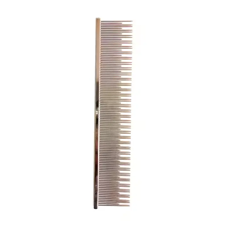 Long and Short Teeth Pet Grooming Greyhound Steel Combs Pet Grooming Hair Brush 