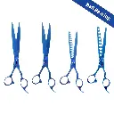 4PC 8.5″ ST4 BLUE BALL BEARING GROOMING KIT