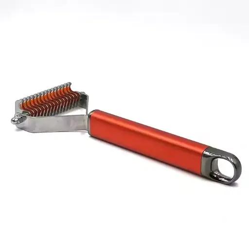 Dematting Rake Dog Brush for Dematting & Shedding | Premium Undercoat Rake for Dogs Deshedding Tool 