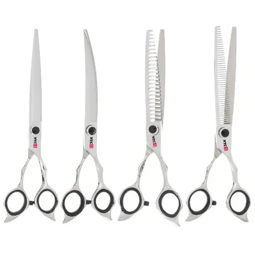 4 PC 7″ OR 8″ BUCCHELLI A1 BALL BEARING VG10 GROOMING KIT