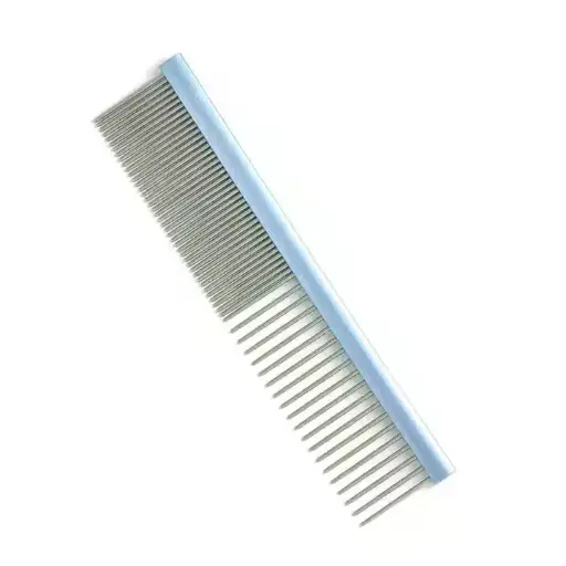 Dog Grooming Comb Rounded Tips Stainless Steel Comb Cat Hair Removal Pet Combs 