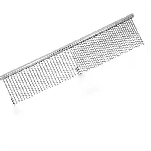 Wholesale Durable Stainless Professional Dog Cat Grooming Greyhound Comb Open Knot Comb Pet Cleaning Grooming Tools 