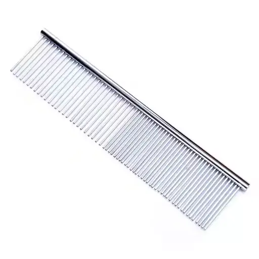 Professional Pet Hair Grooming Metal Flea Stainless Steel Pet Greyhound Comb for Dogs 