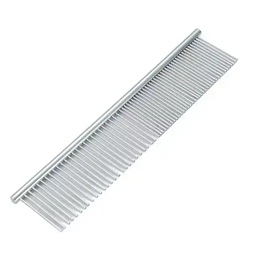 Wholesale pet grooming comb hair knot comb dog hair straight grooming greyhound comb 