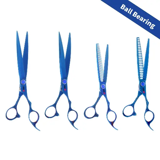 4PC 8.5″ ST4 BLUE BALL BEARING GROOMING KIT