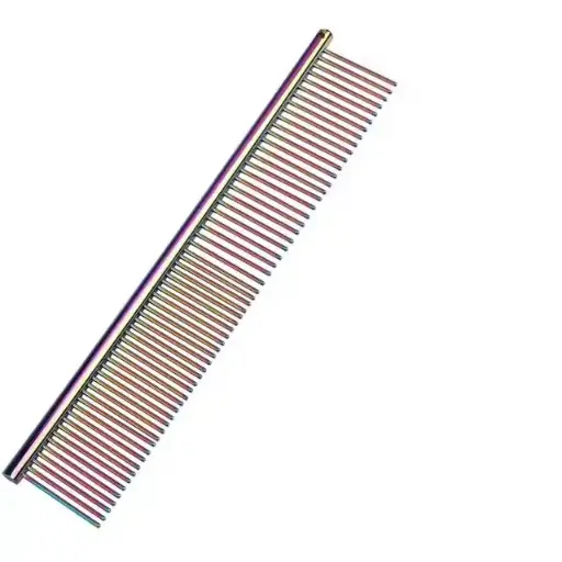 Stainless Steel Pet Grooming Comb Greyhound Comb for Large Medium and Small Dogs 