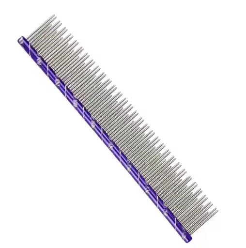 Pet Comb With Long & Short Stainless Steel Teeth For Knots Dematting Tool Pet Hair Greyhound Combs 